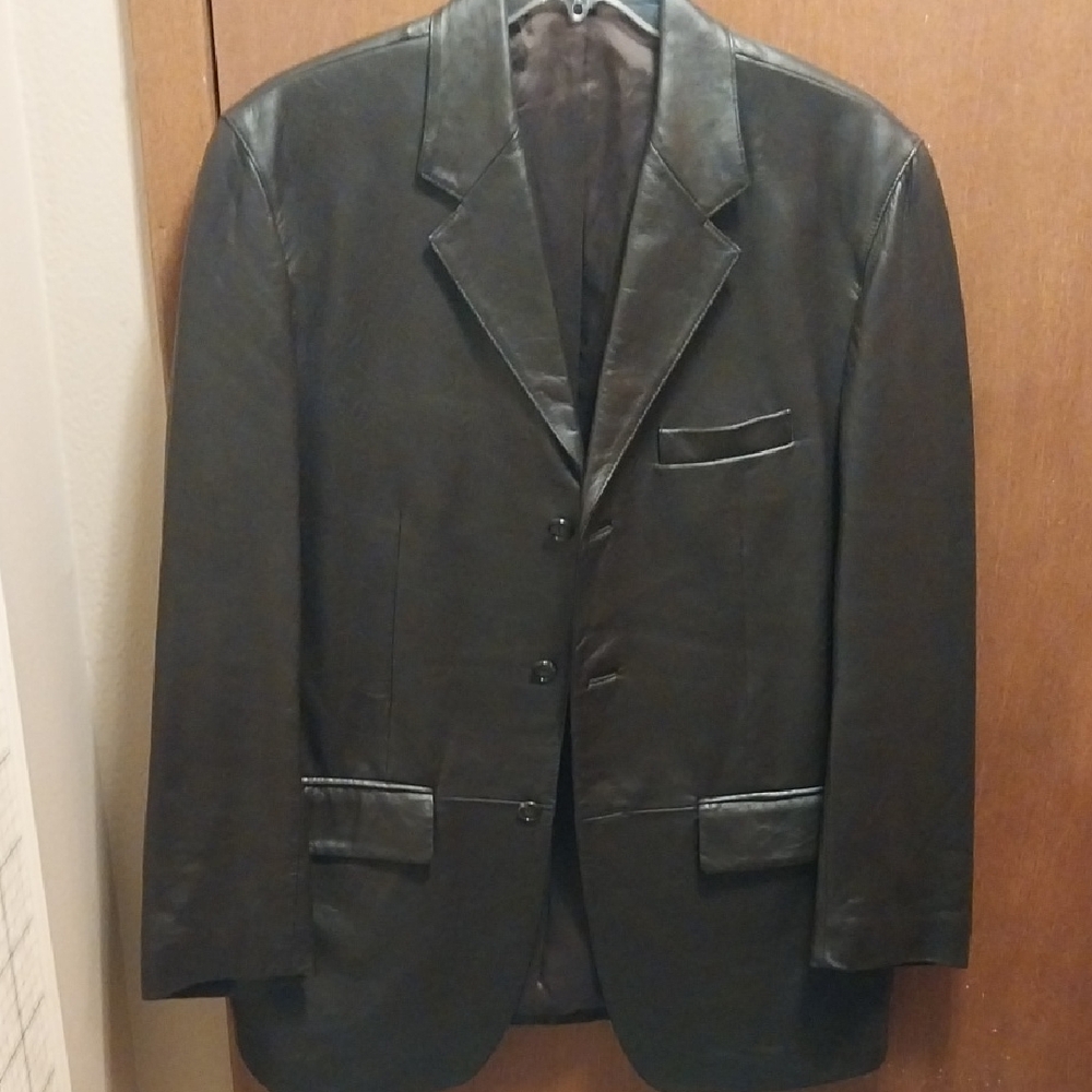 Ralph Lauren Leather Blazer